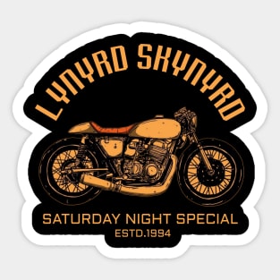 Motorcycle saturday night special lynyrd Sticker